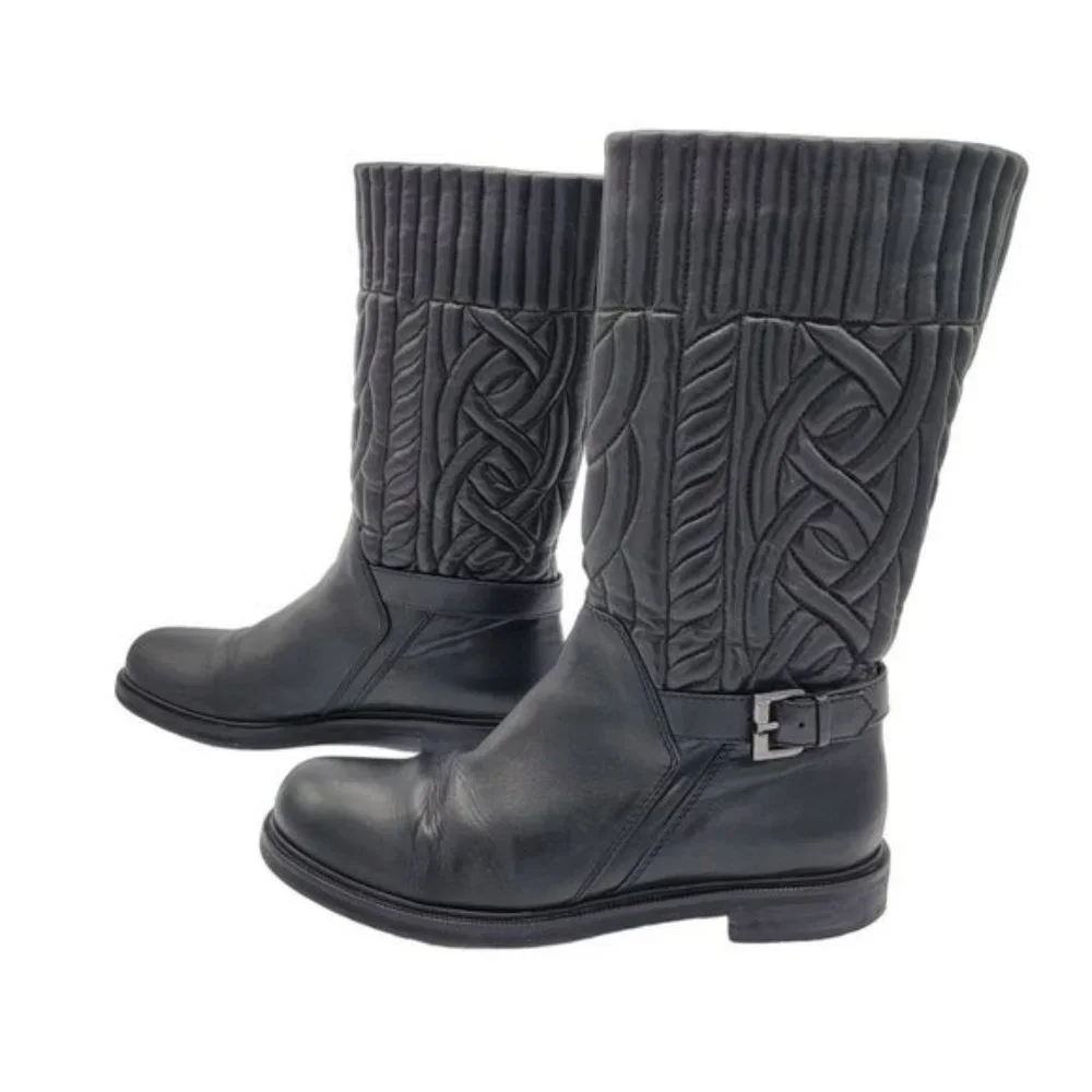 Aquatalia quilted black